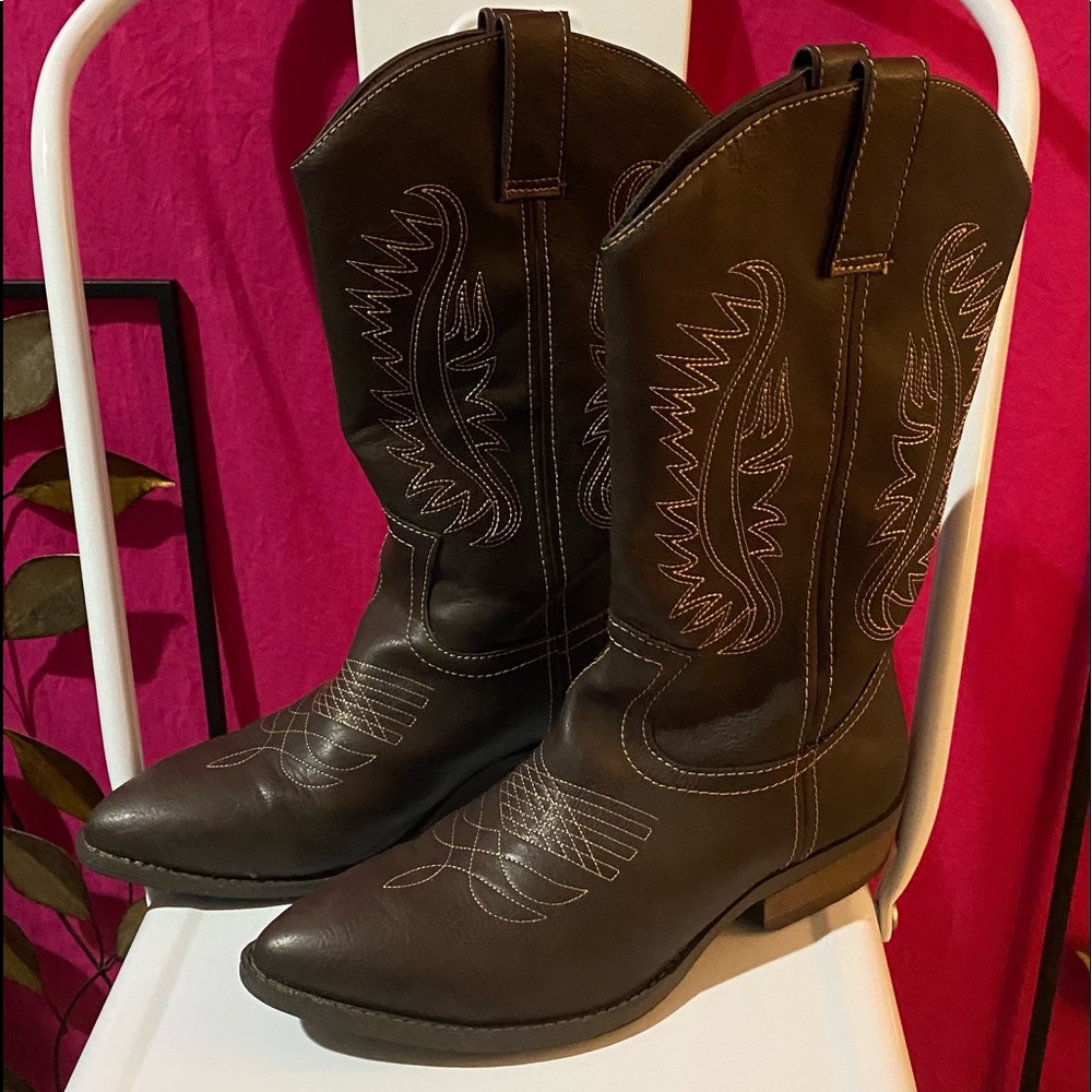 👠Rampage Woman’s Brown Boots Size 9 1/2 Medium